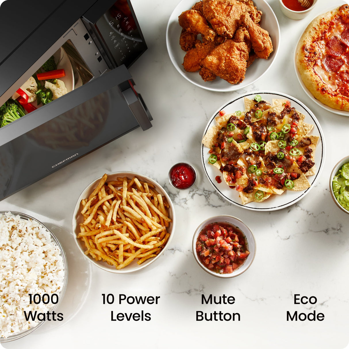 Chefman Chefman Countertop Microwave Oven 1.1 Cu Ft