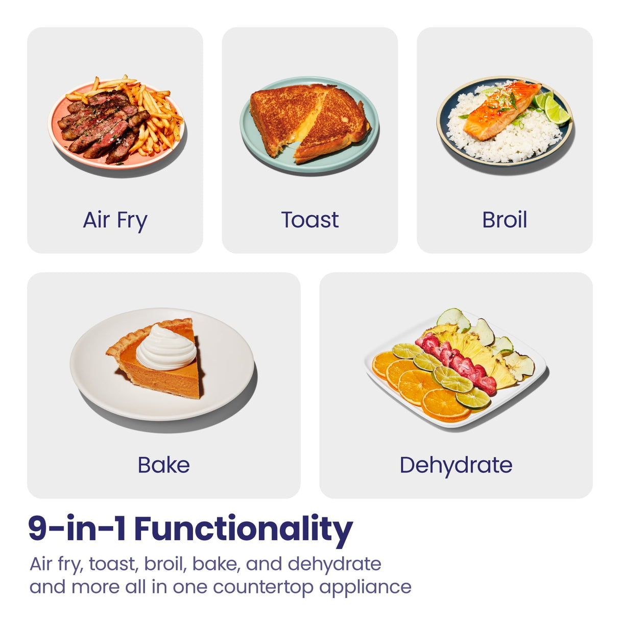Chefman 12-in-1 Air Fryer Oven Combo w/ Probe Thermometer, 20 Qt Capacity - Stainless Steel