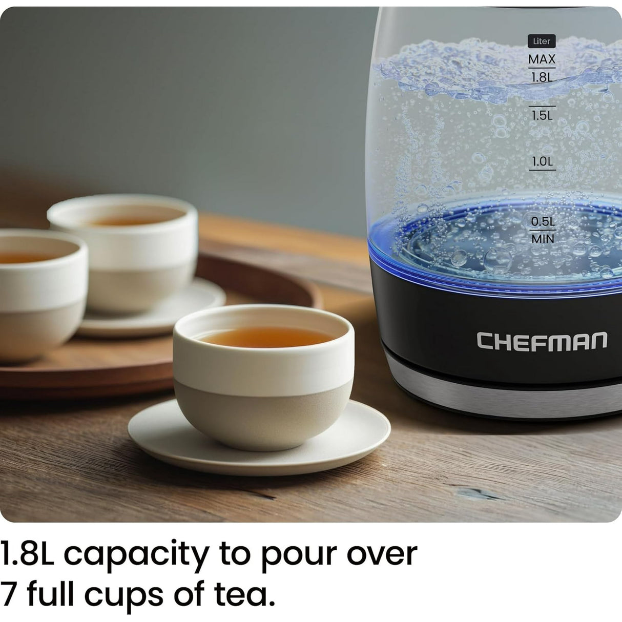 Chefman Fast-Boil 1.8L Electric Kettle