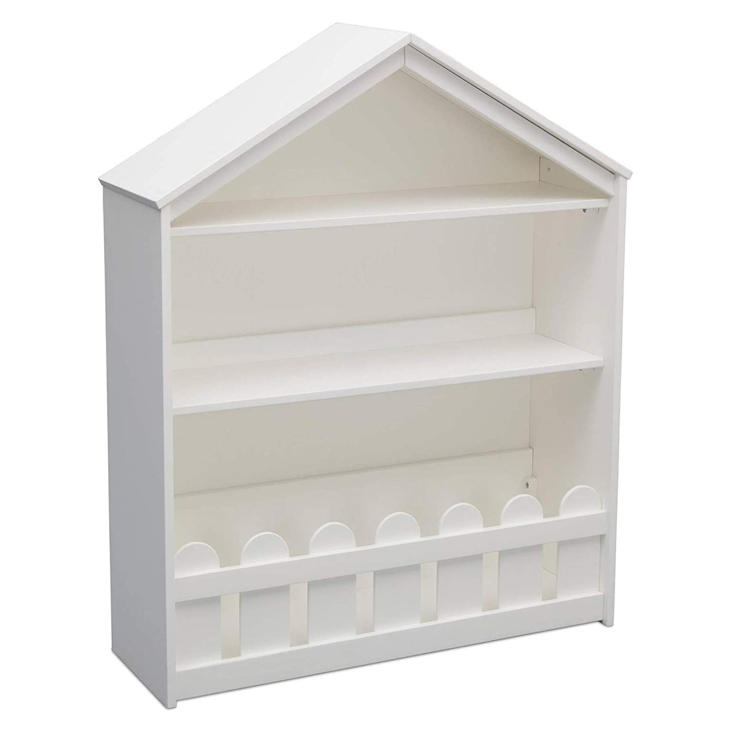 Delta Children Happy Home Storage Bookcase, Bianca White