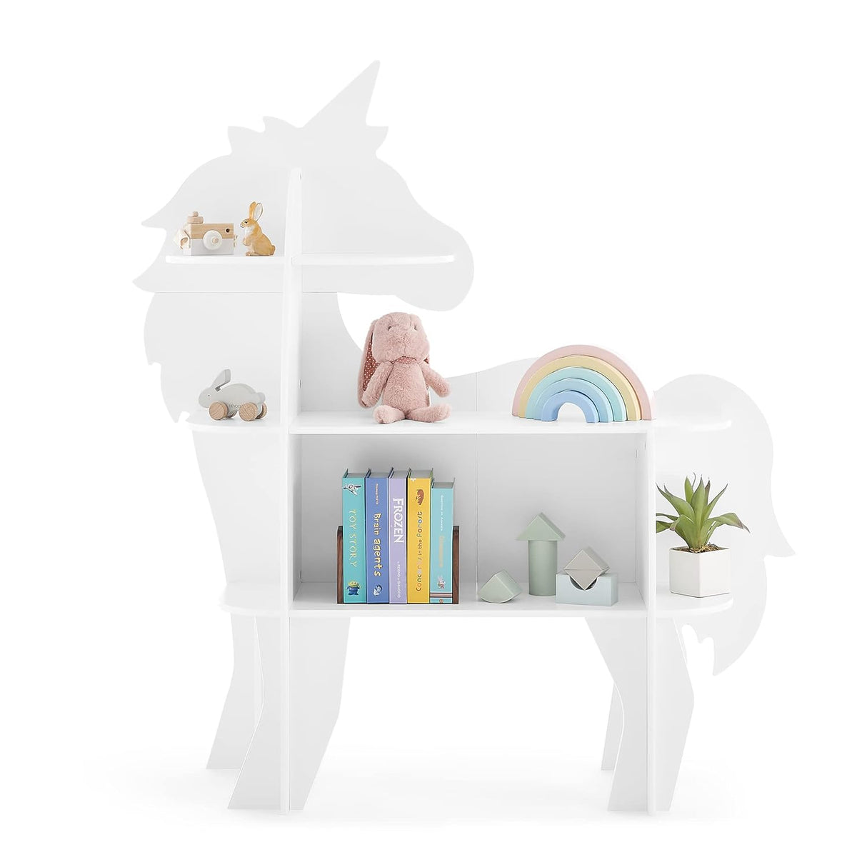 Delta Children Unicorn Bookcase - Greenguard Gold Certified, White