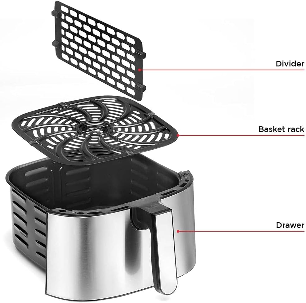 Chefman TurboFry Touch 8-Quart Dual Basket Air Fryer