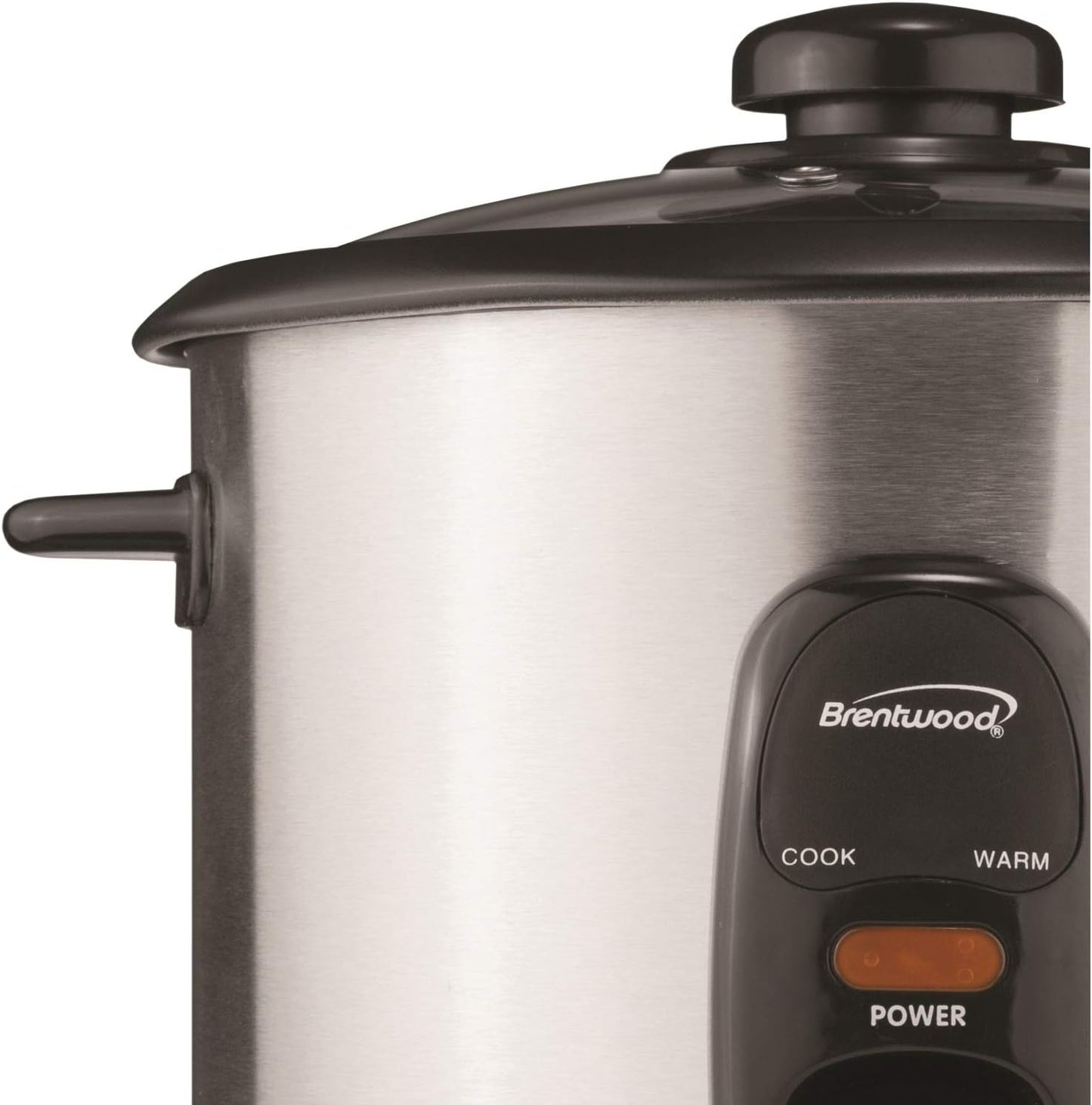Brentwood 8 CUPS (UNCOOKED) RICE COOKER -SS/BLK,(TS-15)
