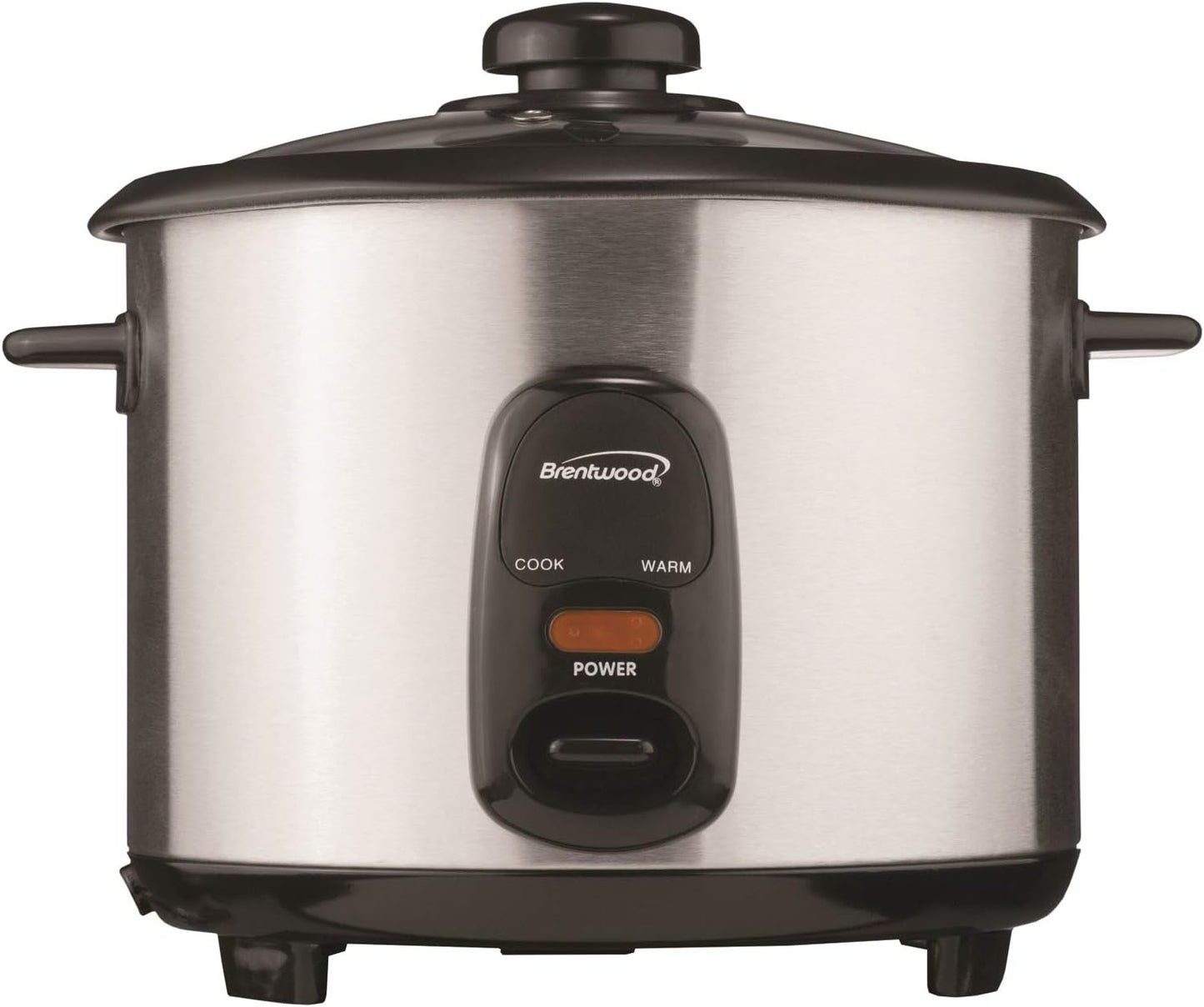 Brentwood 8 CUPS (UNCOOKED) RICE COOKER -SS/BLK,(TS-15)