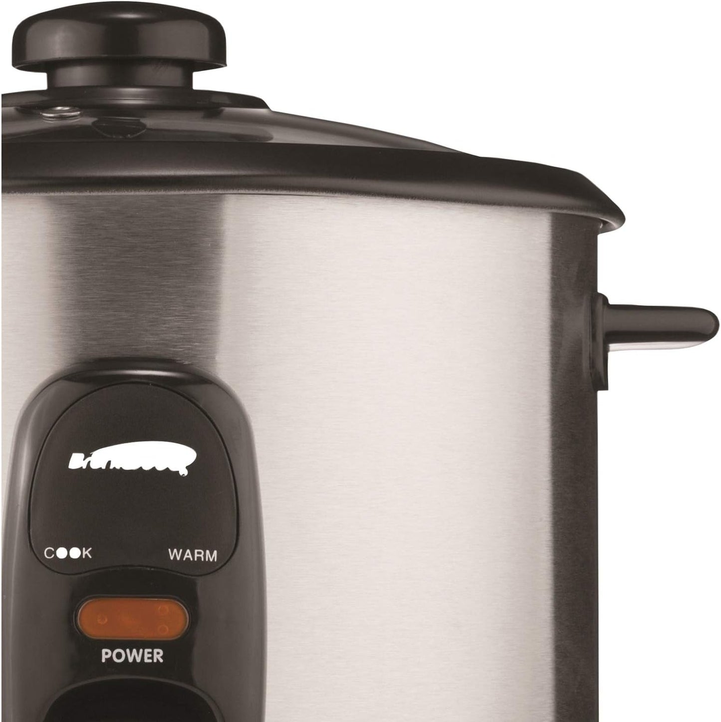 Brentwood 8 CUPS (UNCOOKED) RICE COOKER -SS/BLK,(TS-15)