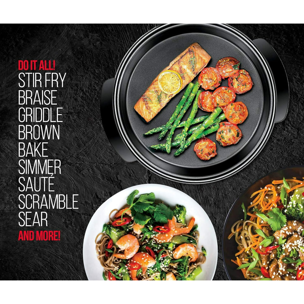 Chefman 12-Inch Round Electric Skillet