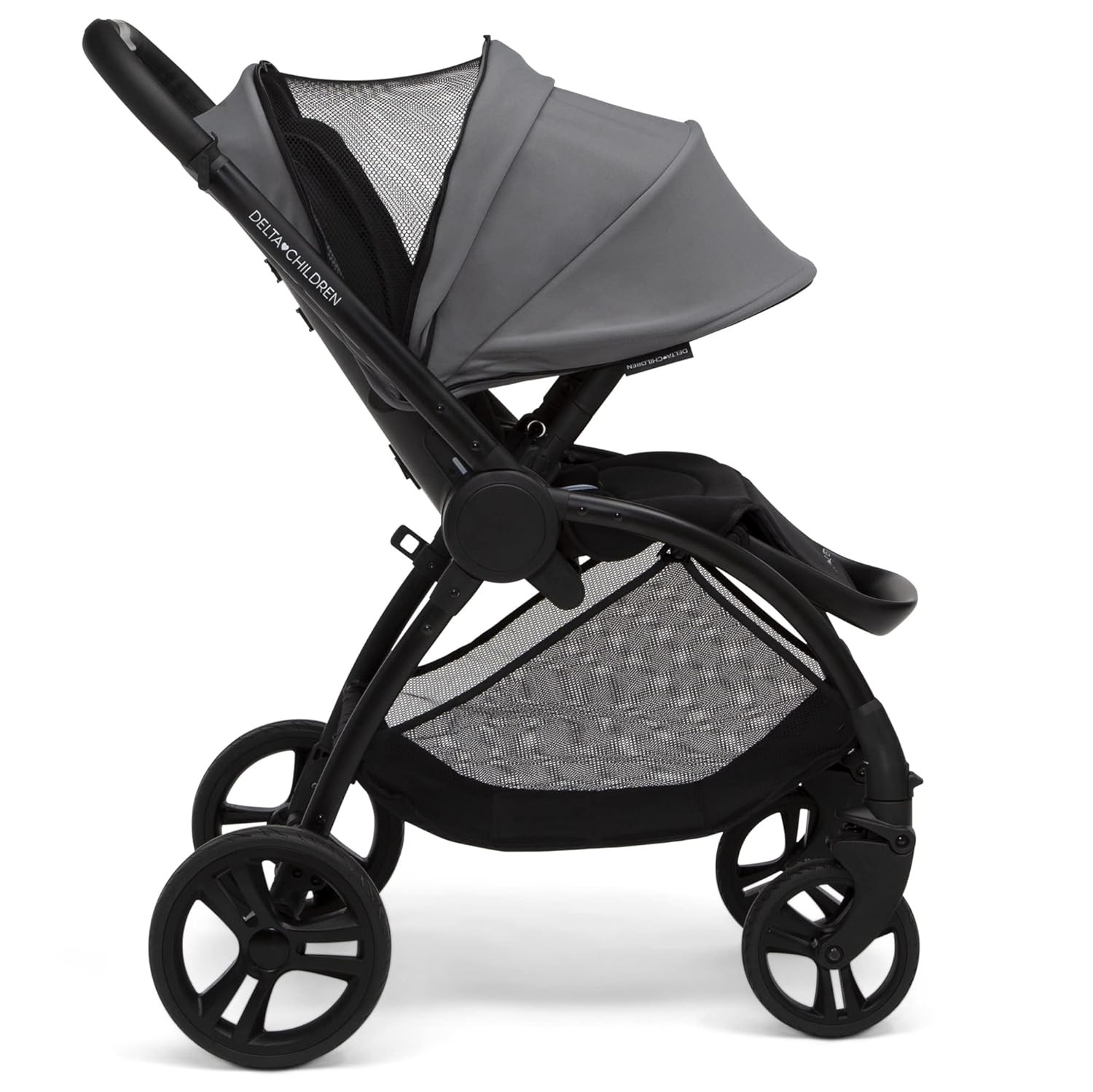 Delta Children Revolve Reversible Stroller  Grey