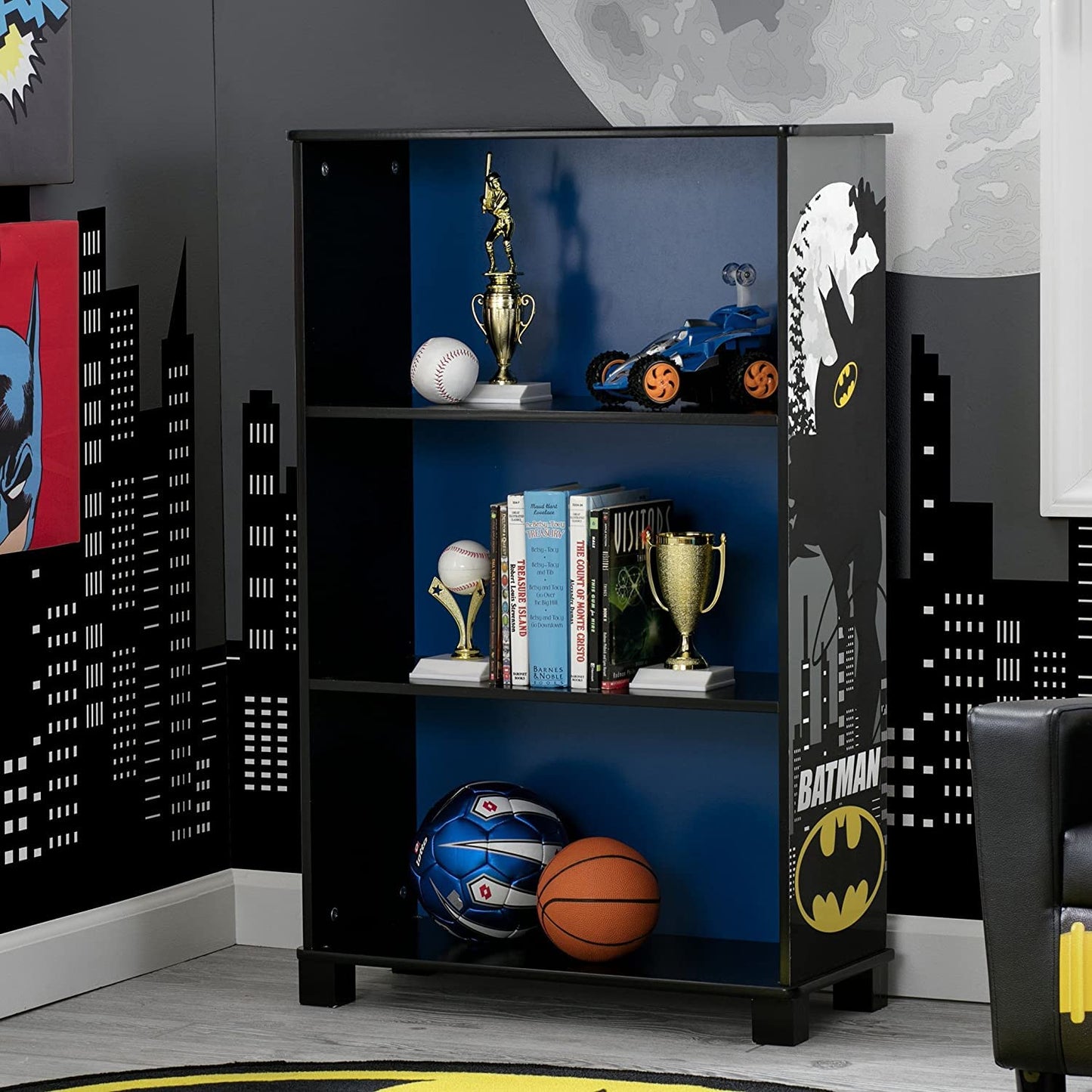 Delta Children Batman Deluxe 3-Shelf Bookcase