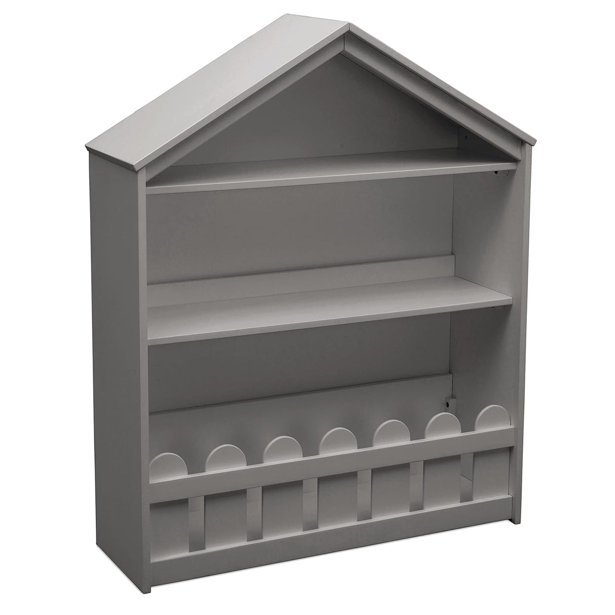 Delta Children Happy Home Storage Bookcase, Grey