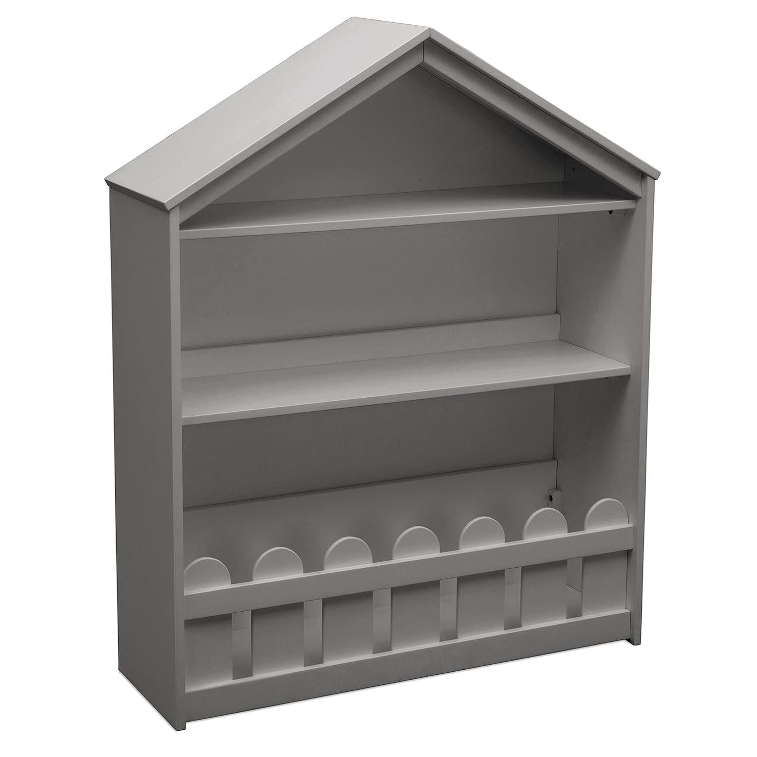 Delta Children Happy Home Storage Bookcase, Grey