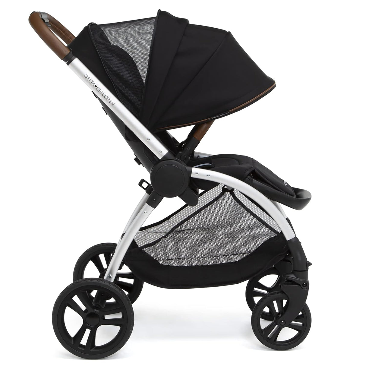 Delta Children Revolve Reversible Stroller, Black