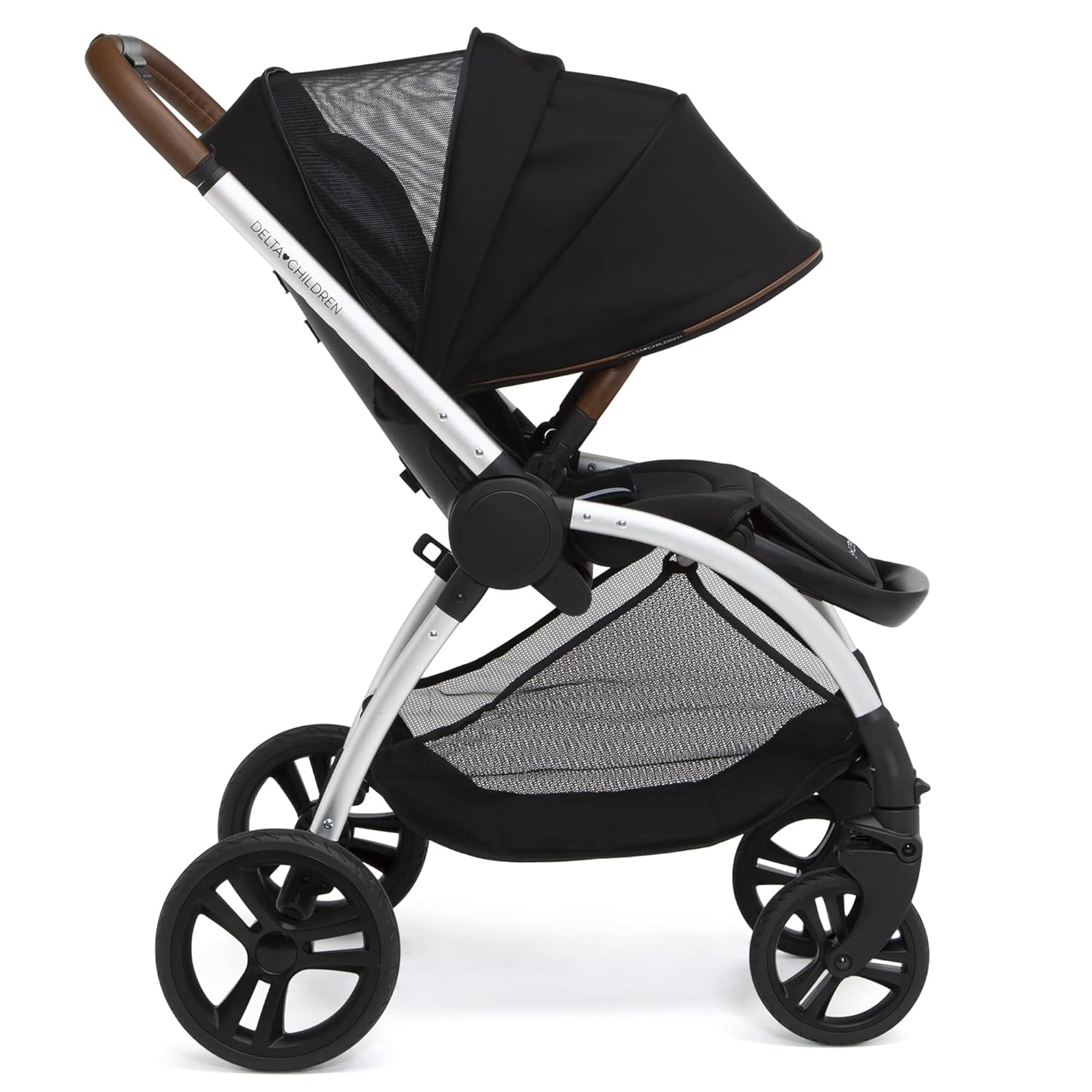 Delta Children Revolve Reversible Stroller, Black