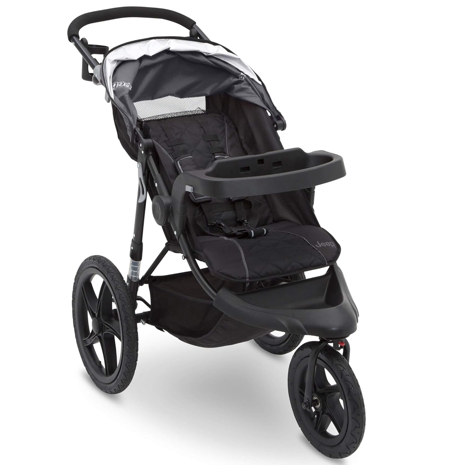 Delta Children Jeep Classic Jogging Stroller, Grey