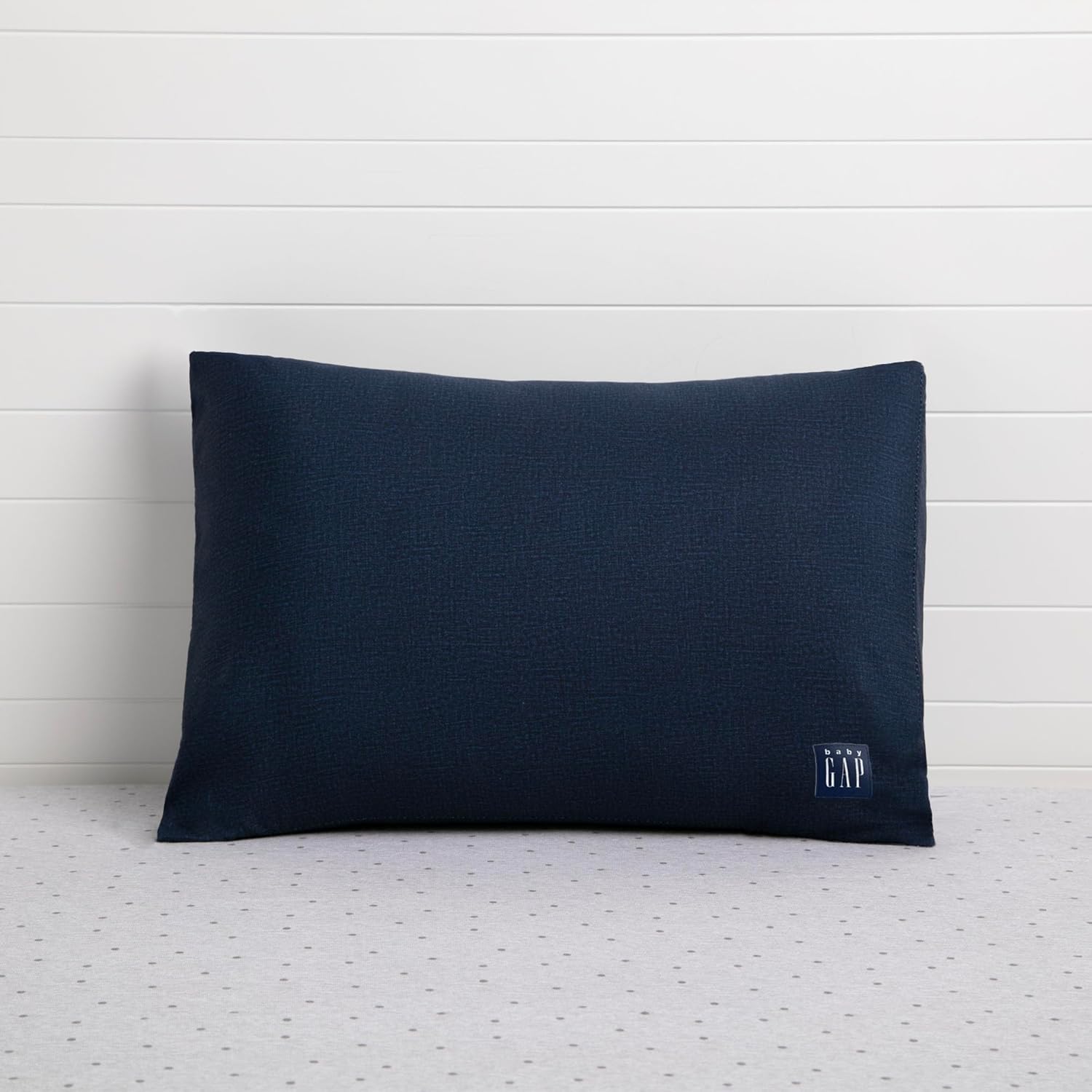 Delta Children Memory Foam Toddler Pillow with 2 Cooling Covers. Grey/Navy