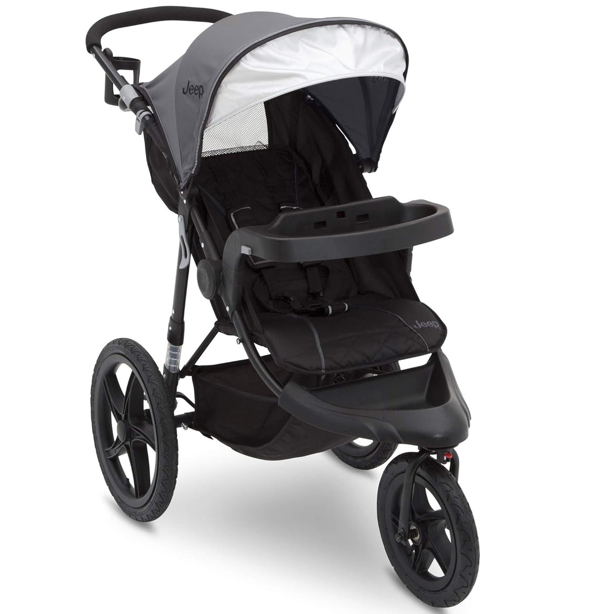 Delta Children Jeep Classic Jogging Stroller, Grey