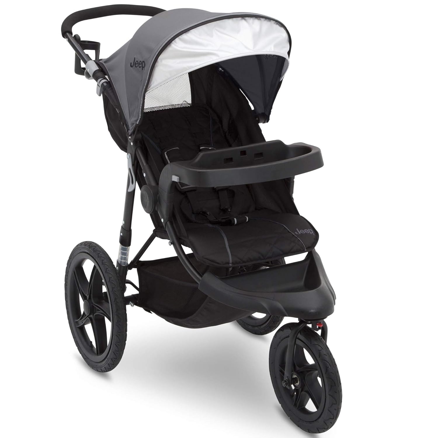 Delta Children Jeep Classic Jogging Stroller, Grey
