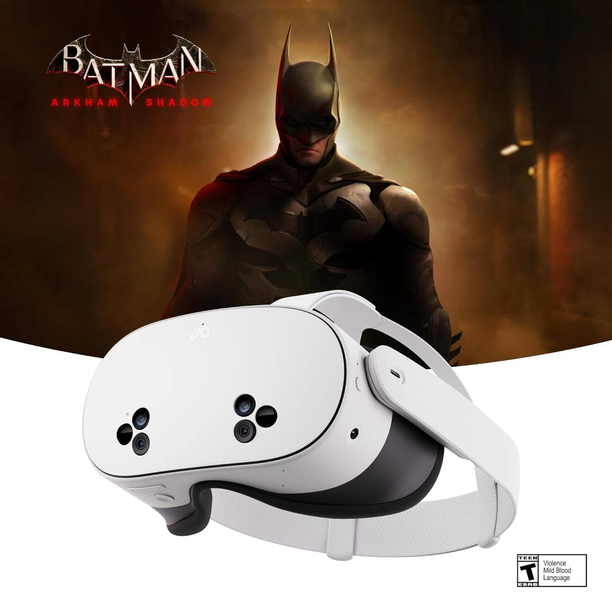 Meta Quest 3S 256GB - Get Batman: Arkham Shadow and a 3-Month Trial of Meta Quest+ Included — All-In-One Headset - White