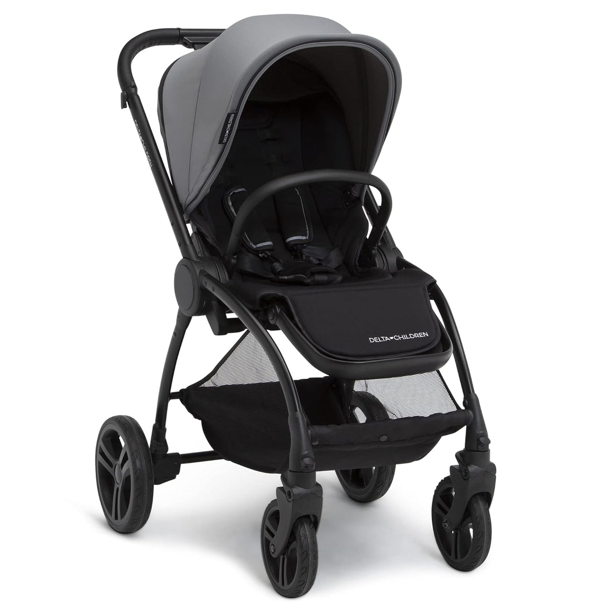 Delta Children Revolve Reversible Stroller  Grey