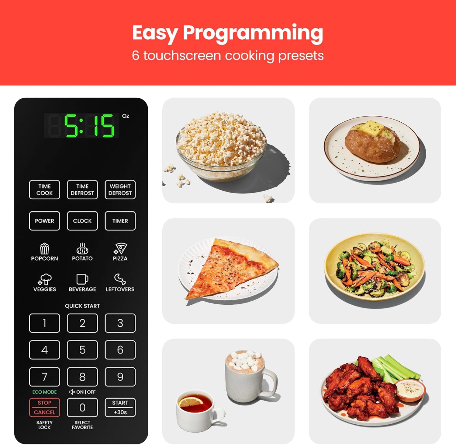 Chefman Countertop Select 1.1 Cu. Ft. Microwave