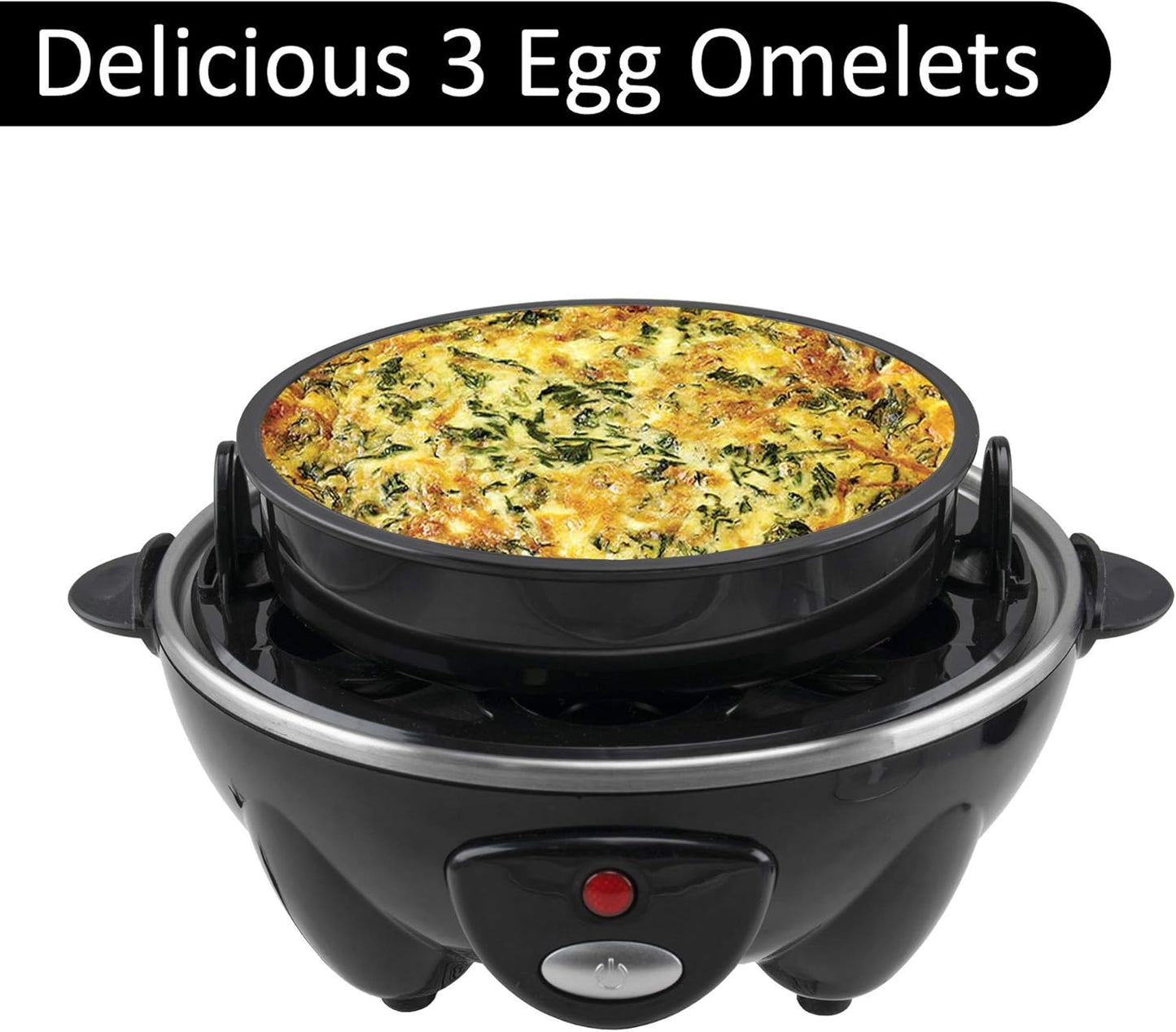 Brentwood 7 Egg Cooker/Steamer - Black,(1045BK)