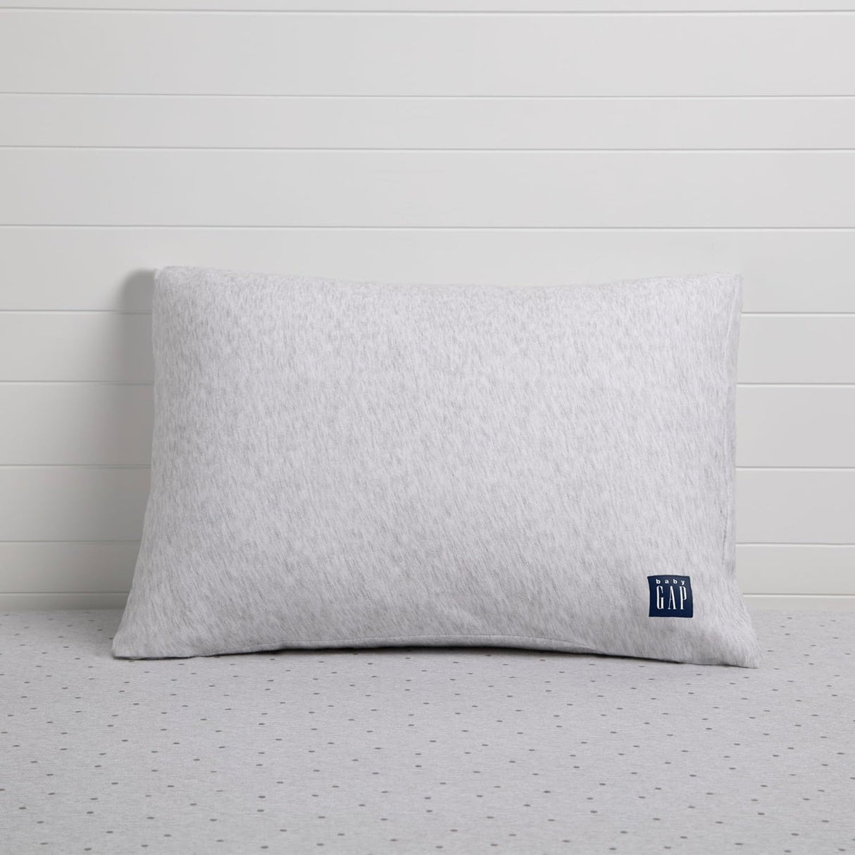 Delta Children Memory Foam Toddler Pillow with 2 Cooling Covers. Grey/Navy