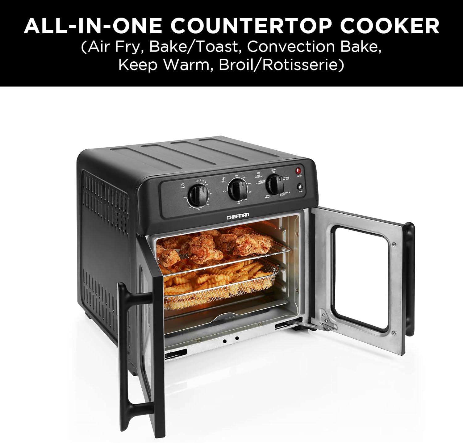 Chefman French Door XL Air Fryer + Oven