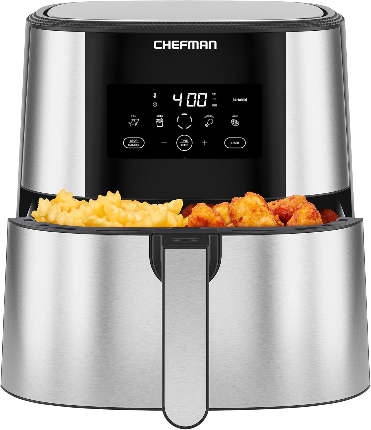 Chefman TurboFry Touch 8-Quart Dual Basket Air Fryer