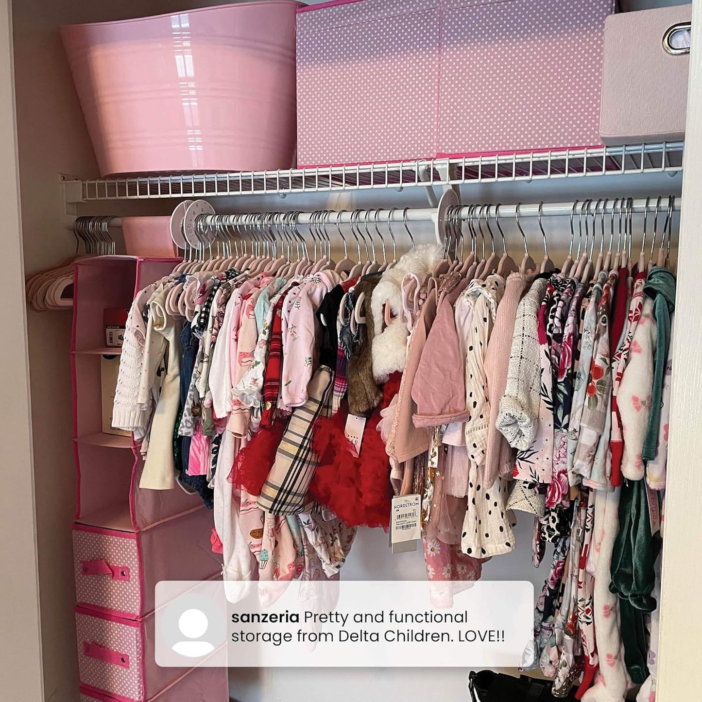 Delta Children 48 Piece Nursery Storage Set