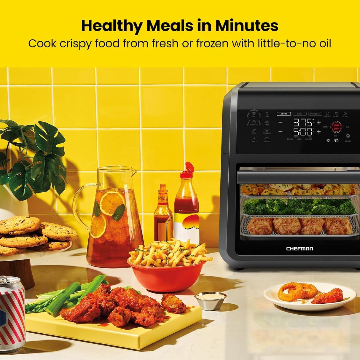 Chefman ExacTemp 12-Qt Multifunctional Digital Air Fryer Oven+