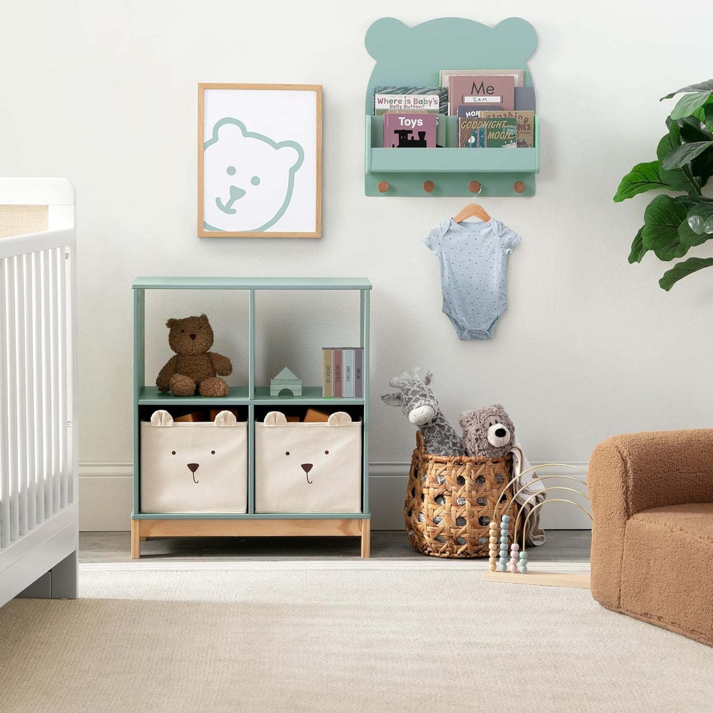 babyGap by Delta Children Brannan Bear Bookcase with Bins
