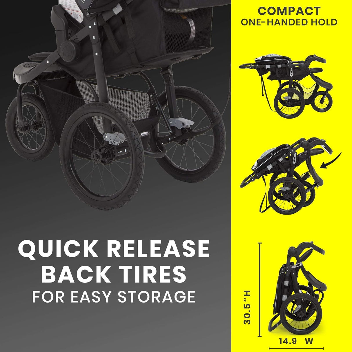 Delta Children Jeep Hydro Sport Plus Jogger, Black