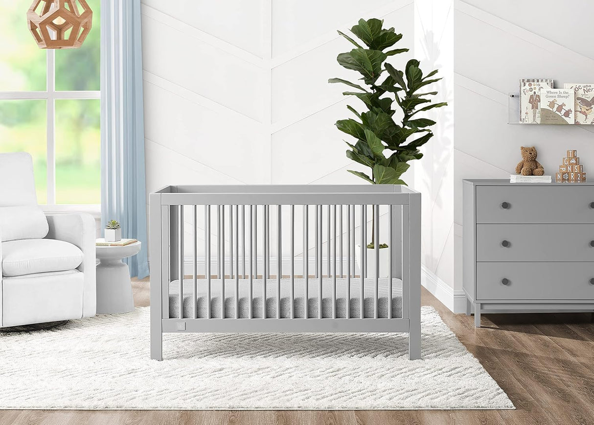 Delta Children babyGap Charlie 6-in-1 Convertible Crib - Greenguard Gold Certified, Grey