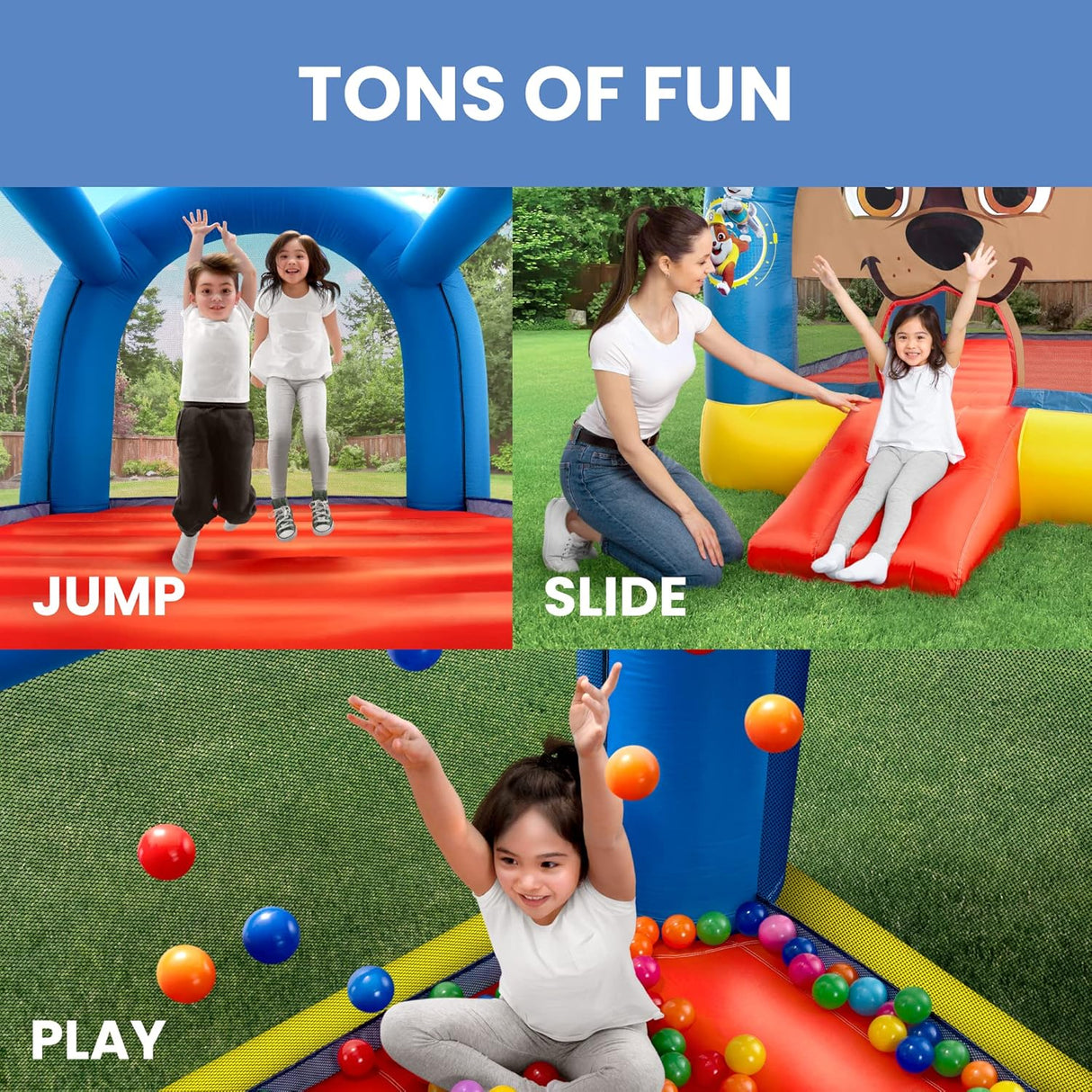 PAW Patrol Inflatable Bounce House for Kids by Delta Children