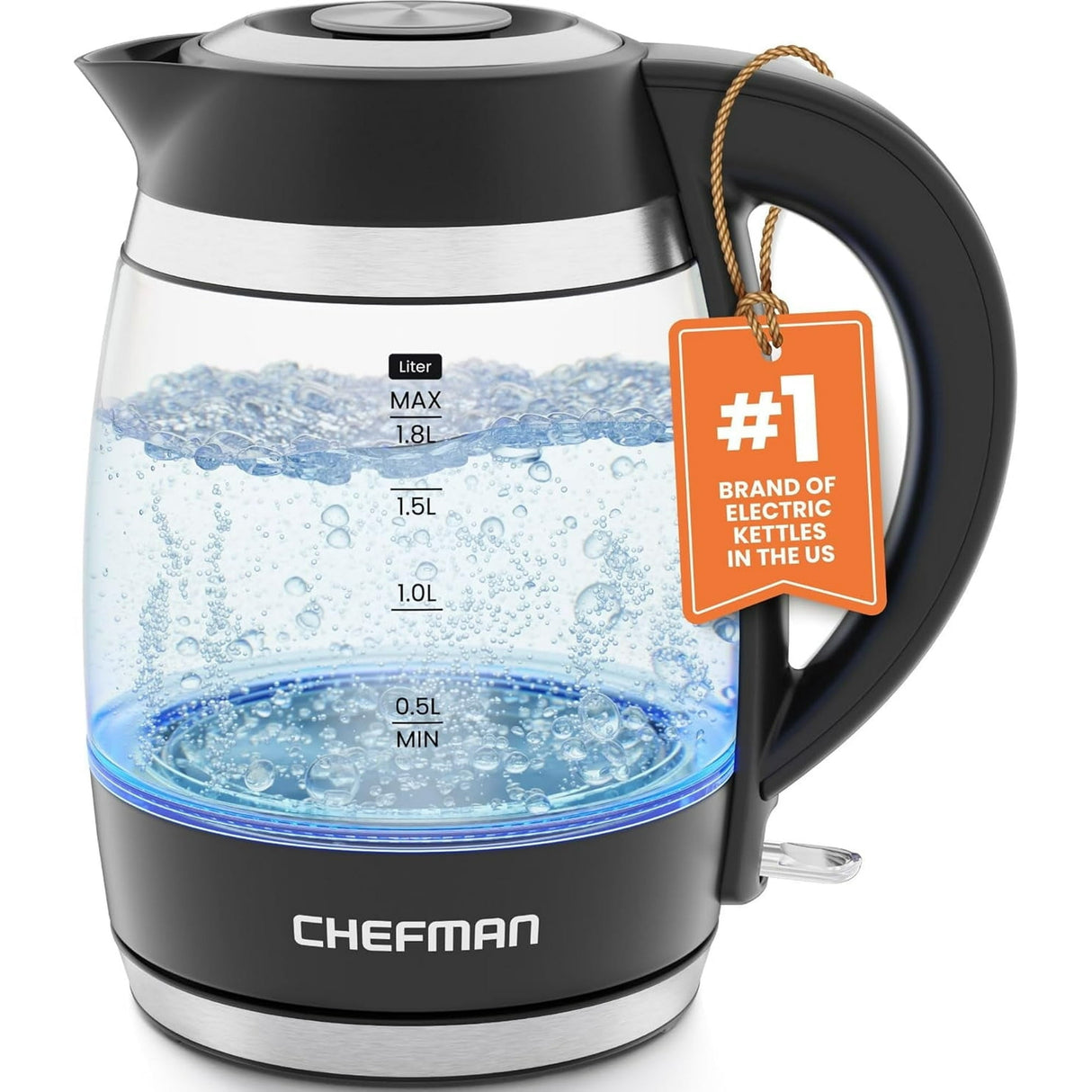 Chefman Fast-Boil 1.8L Electric Kettle