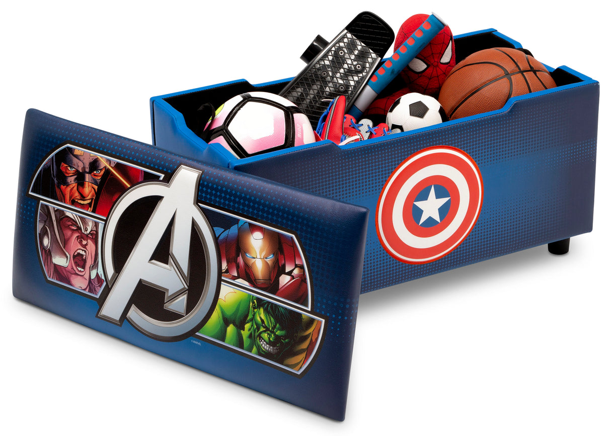 Delta Children Avengers Upholstered Storage Bench for Kids