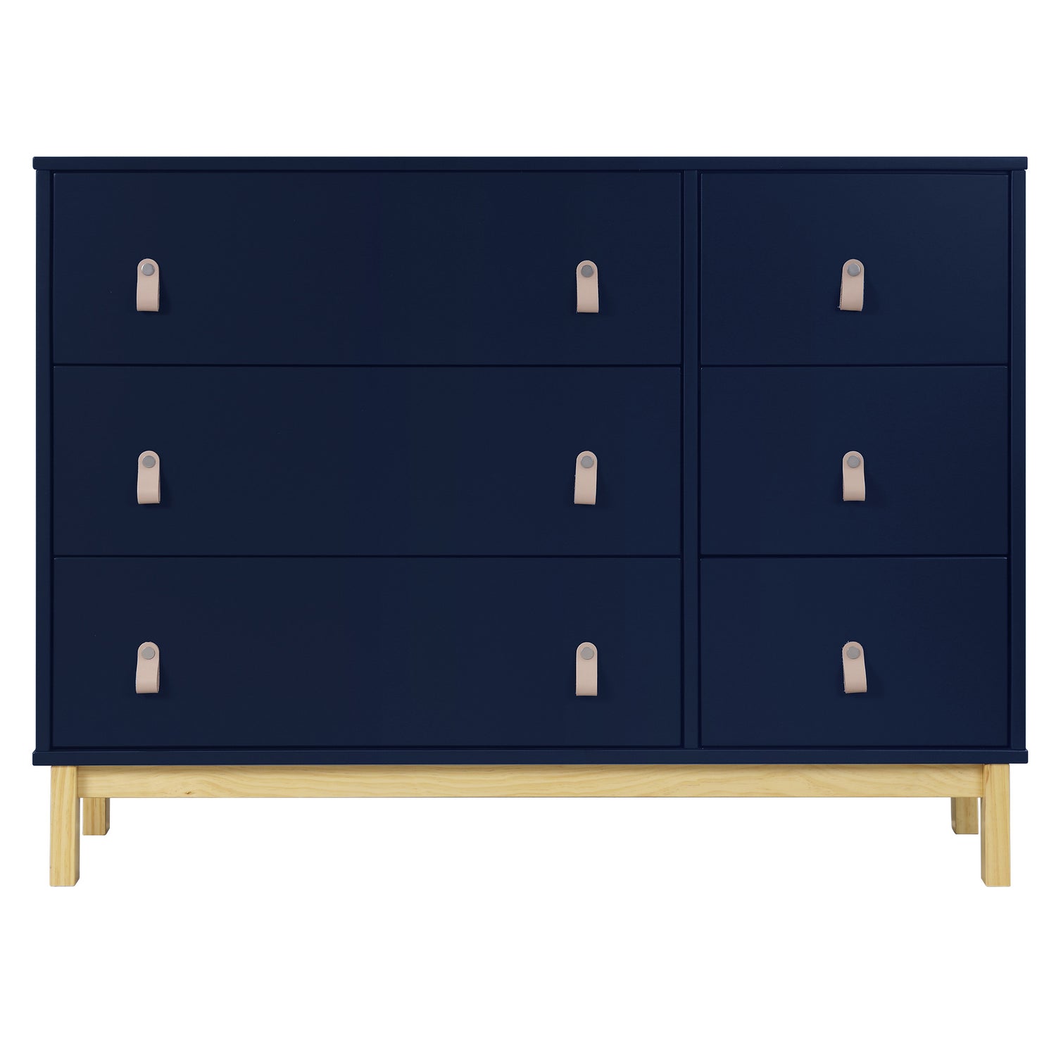 babyGap by Delta Children Legacy 6 Drawer Dresser, Navy/Natural
