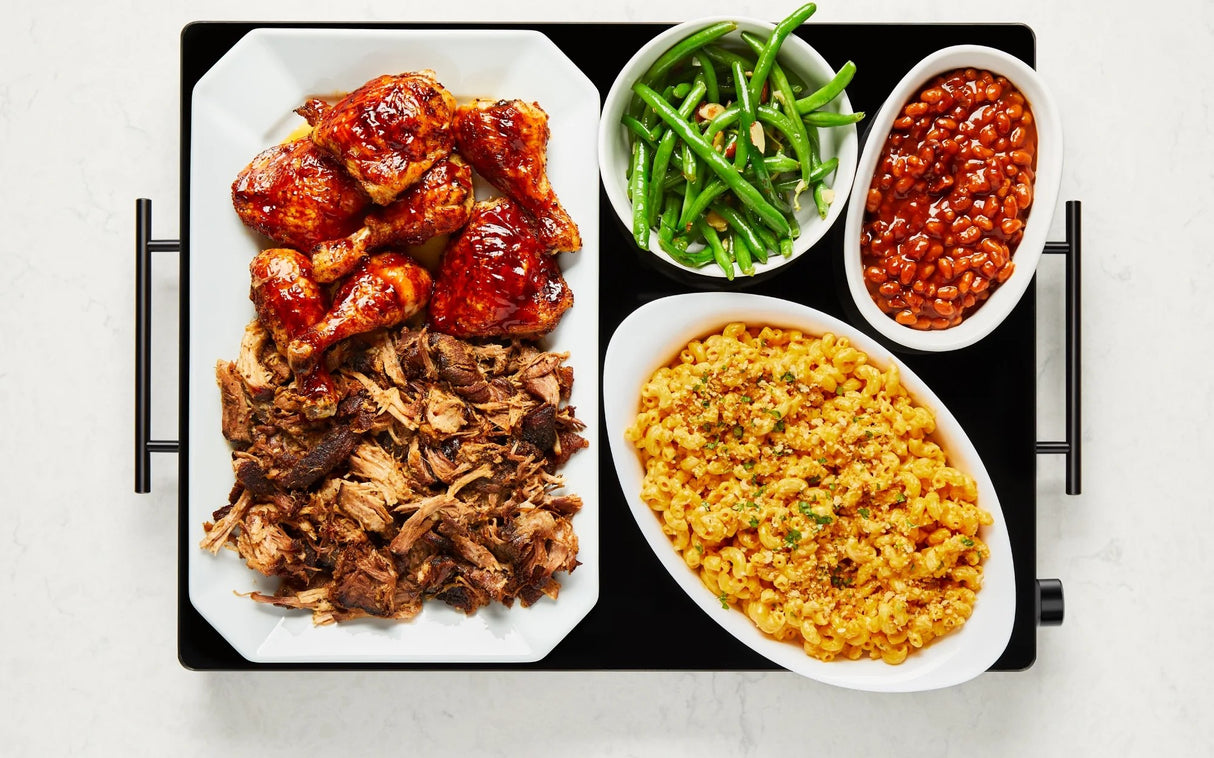 Chefman Electric Warming Tray with Adjustable Temperature Control, Perfect For Buffets, Restaurants, Parties, Events, and Home Dinners, Glass Top Extra Large – Black