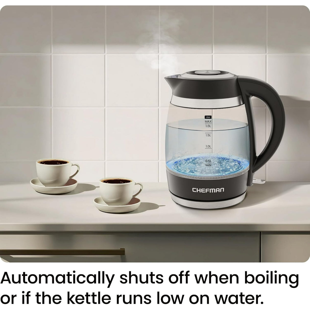 Chefman Fast-Boil 1.8L Electric Kettle