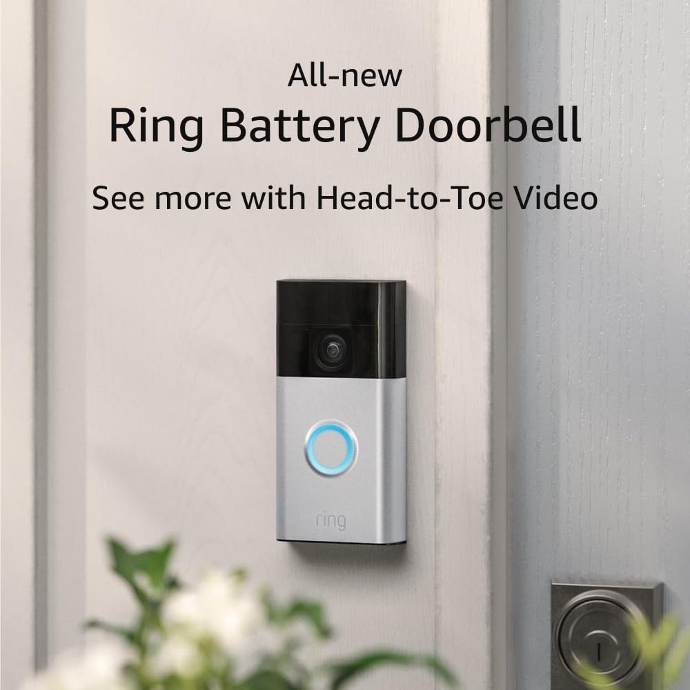 Ring Battery Doorbell - Satin Nickel