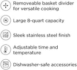 Chefman TurboFry Touch 8-Quart Dual Basket Air Fryer