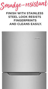 Frigidaire 24 Inch Top Freezer Refrigerator FFET1222UV