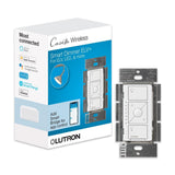 Lutron Caseta Smart Lighting Original Dimmer Switch ELV+ for Light Bulbs, , Works w/ Alexa, Apple Homekit, Google Home (Hub Required), 250W LED Single-Pole/3-Way, Neutral Required, PD-5NE-WH, White