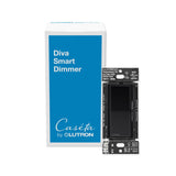 Lutron Caseta Smart Lighting Diva Smart Dimmer Switch for LED Bulbs, Works w/ Alexa, Apple Homekit, Google Home (Hub Required), No Neutral Required, 150W Single-Pole/3-Way, DVRF-6L-BL, Black
