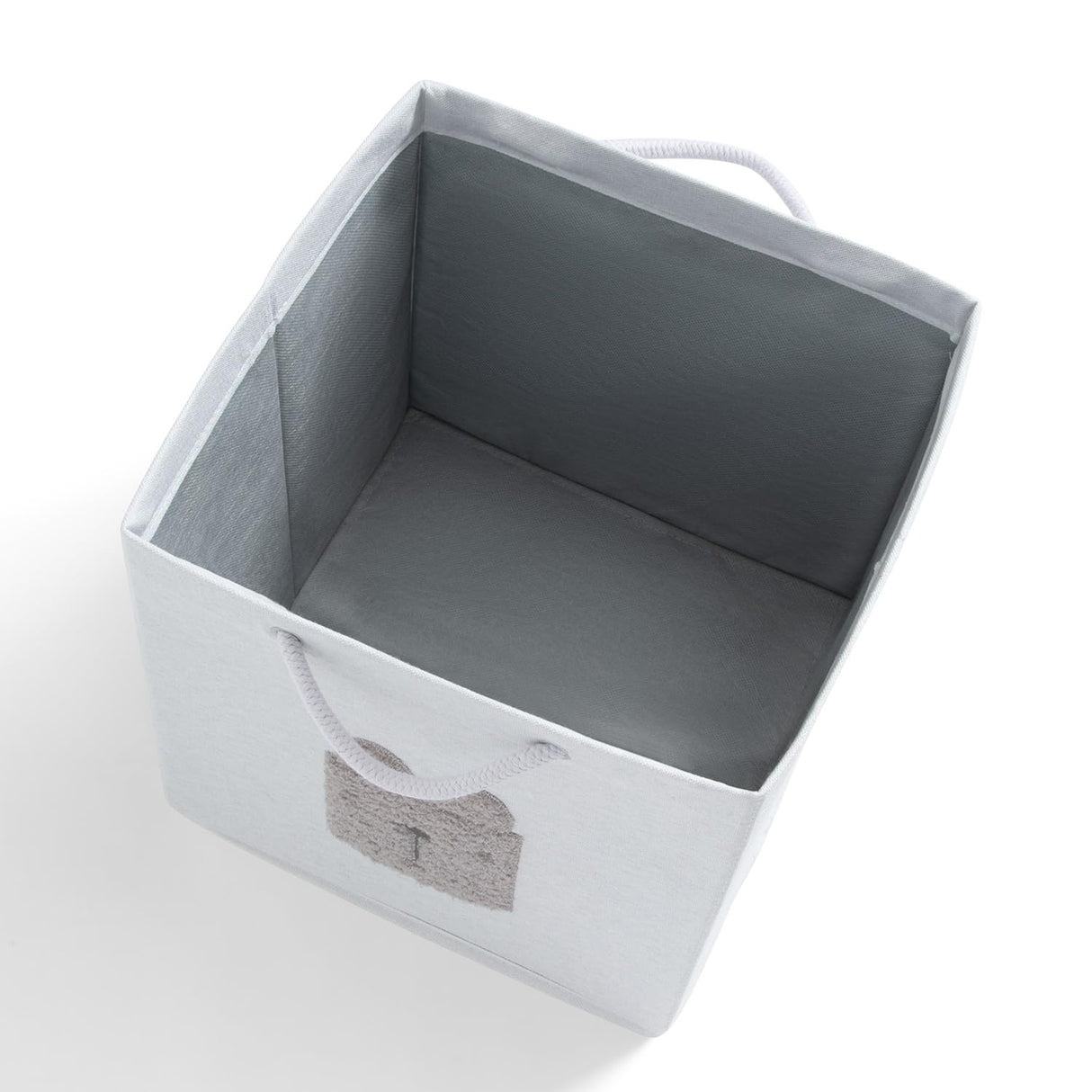 Delta Children 4-Pack Brannan Bear Fabric Storage Bins with Handles, Grey