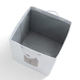 Delta Children 4-Pack Brannan Bear Fabric Storage Bins with Handles, Grey