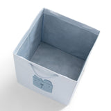 Delta Children 4-Pack Brannan Bear Fabric Storage Bins with Handles, Blue