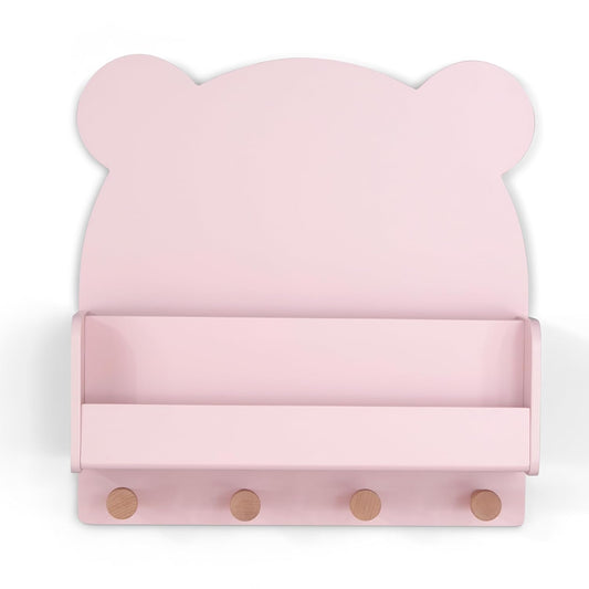 babyGap by Delta Children Brannan Bear Wall Shelf with 4 Hooks