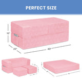 Delta Children Serta Perfect Sleeper Convertible Sofa and Play Set Pink