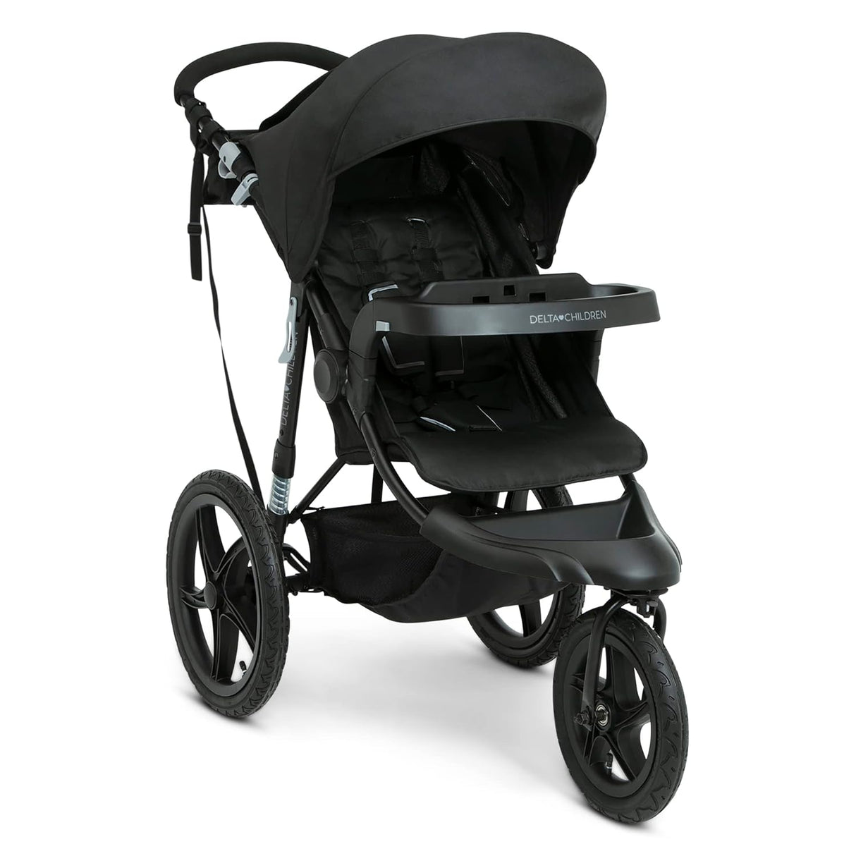 Delta Children Apollo Jogging Stroller  Car Seat Compatible, Black