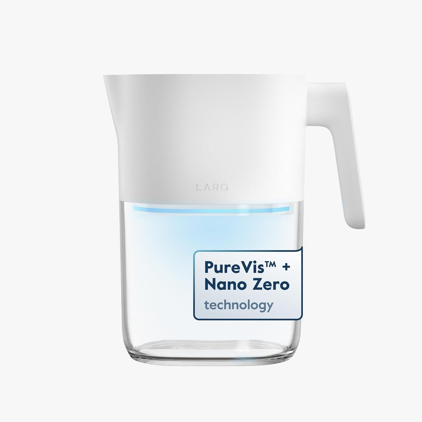 LARQ Pitcher PureVis Pure White (Advanced Filter) 1.9 Liter / 8-Cup